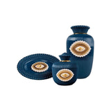 LLADRÓ PORCELAIN JEWELLERY BOX "LOVER'S EYES" WHITE, BLUE AND GOLD 