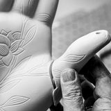 WHITE AND GOLD "MUDRA PROTECTION" LLADRÓ PORCELAIN SCULPTURE