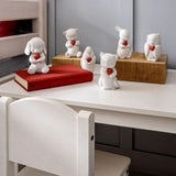 LLADRÓ PORCELAIN SCULPTURE "REESE – INTUITIVE OWL" WITH RED HEART 