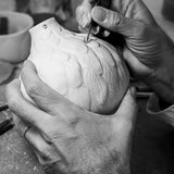 LLADRÓ PORCELAIN LAMP "FEATHERS" 