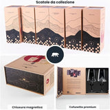 Set 2 Calici da Vino Topografici,Tofane & Tre Cime di Lavaredo - Alaskan Maker