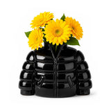 Vaso Piumino Nero in Ceramica - Upside Stories