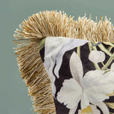 Cuscino Werns pappagallo e palme con frange