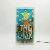 Neon luminoso in vetro “The Star” con box acrilico