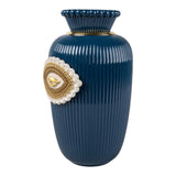 Porcelain vase "Lover's Eyes" blue, white and gold LLADRÓ