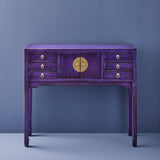 Console table "Dynasty" Werns in vintage purple