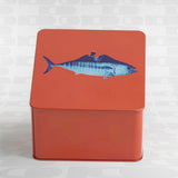 Scatola in latta quadrata Fish Rider Gangzai