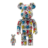 MEDICOM TOY - 400% & 100% BEARBRICK SET - KEITH HARING #09 DANCING DOGS