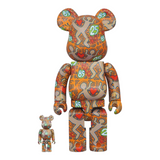 MEDICOM TOY - 400% & 100% BEARBRICK SET - KEITH HARING V12 (SPECIAL EDITION BWWT 3)