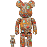 MEDICOM TOY - 400% & 100% BEARBRICK SET - KEITH HARING V12 (SPECIAL EDITION BWWT 3)
