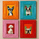 Painting dog, Pink