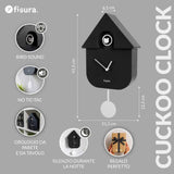 Orologio Cucù Nero Fisura