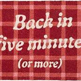 Zerbino "Back in 5 minutes" - Fisura
