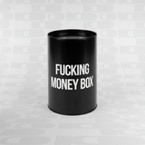 Salvadanaio in Metallo Nero "Fucking Money Box" – Fisura