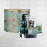 Set regalo ovale Ortigia Florio con prodotti corpo e candela