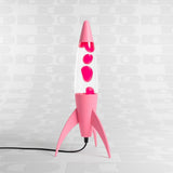 Lampada Lava Rocket Rosa Fisura