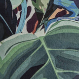 Cuscino Werns Toucan e Monstera con frange in poliestere multicolore