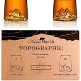Cofanetto 2 bicchieri da shot con: Tre Cime di Lavaredo e Tofane - Alaskan Maker