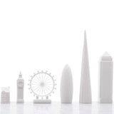 Set di scacchi Skyline Chess "The London City Edition" con scacchiera in cartone