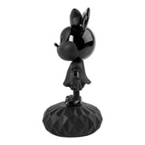 Porcelain sculpture "Minnie Total Black" matt and glossy black LLADRÓ