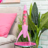 Lampada Lava Rocket Rosa Fisura