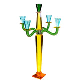 Portacandele 5 fiamme Fancy Crystal Giallo - Werns