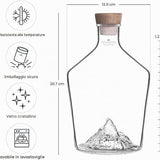 Bottiglia per liquori con topografia del Cervino - Alaskan Maker