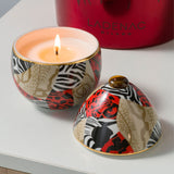 Candela profumata Ladenac “Uovo Africa Camouflage” in ceramica – 220 g