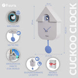 Orologio Cucù Grigio Fisura