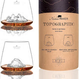 Set 2 Bicchieri  TUmbler Topografici – Tre Cime & Monte Rosa