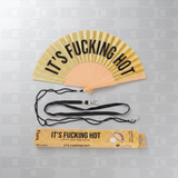 Ventaglio Glitter "It's Fucking Hot" Dorato – Fisura