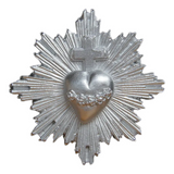 J'AI VU LA VIERGE - BROCHE EX VOTO - ARGENTO