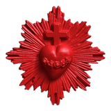 J'AI VU LA VIERGE - BROCHE EX VOTO - ROSSO CARMINIO