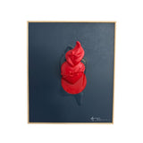 ALESSANDRO FLAMINIO - CUORE SACRO RED ON BLUE CIRCLE 2024 1/1