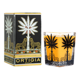 ORTIGIA SICILIA - CANDELA QUADRATA GRANDE AMBRA NERA