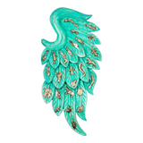 PINK PAMPAS - FREGIO IN LEGNO "ALA D'ANGELO" GREEN