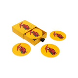 GANGZAI - ARAPLUIE SET OF 4 CERAMIC COASTERS