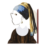 SHAKE IT BABY - GIRL WITH THE PEARL GREETING CARD