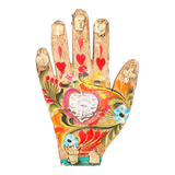 PINK PAMPAS - MANO IN LEGNO CON MILAGROS - NUDE