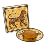 ORTIGIA SICILIA - PIATTINO VETRO CON SAPONE AMBRA