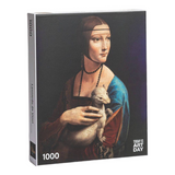 TODAY IS ART DAY - PUZZLE - LEONARDO DA VINCI - LADY WITH AN ERMINE