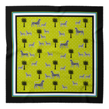 ORTIGIA SICILIA - SCIARPA SMALL SQUARE VERDE 55X55CM (SETA)