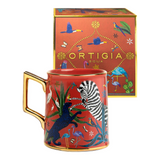 ORTIGIA SICILIA - TAZZA IN CERAMICA CORALLO