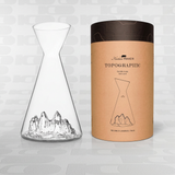 Caraffa per acqua con topografia delle Tre Cime di Lavaredo- Alaskan Maker
