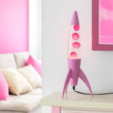 Lampada Lava Rocket Rosa Fisura