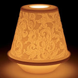 LLADRÓ PORCELAIN LITHOPHANE "LACE" WITH DECORATIVE PLATE 