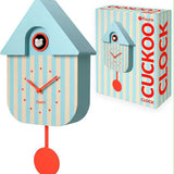 Orologio Cucù Azzurro con Righe Rosse