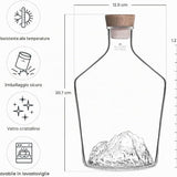 Bottiglia per liquori con topografia del Monte Bianco - Alaskan Maker