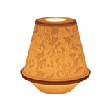 LLADRÓ PORCELAIN LITHOPHANE "LACE" WITH DECORATIVE PLATE 