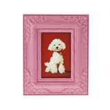 Painting dog, Pink